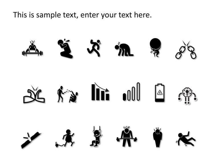 PowerPoint Icons Weakness PowerPoint Template & Google Slides Theme