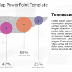 Tennessee Map 10 PowerPoint Template & Google Slides Theme