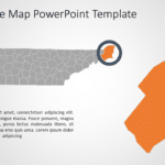 Tennessee Map 4 PowerPoint Template & Google Slides Theme