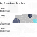 Tennessee Map 6 PowerPoint Template & Google Slides Theme