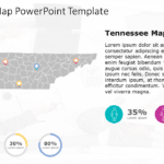 Tennessee Map 8 PowerPoint Template & Google Slides Theme