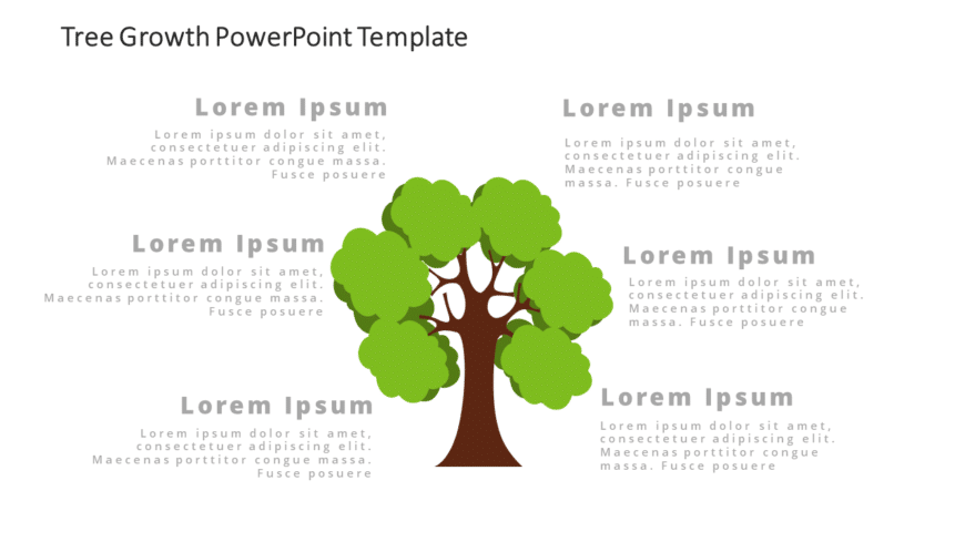 Tree Growth 1 PowerPoint Template