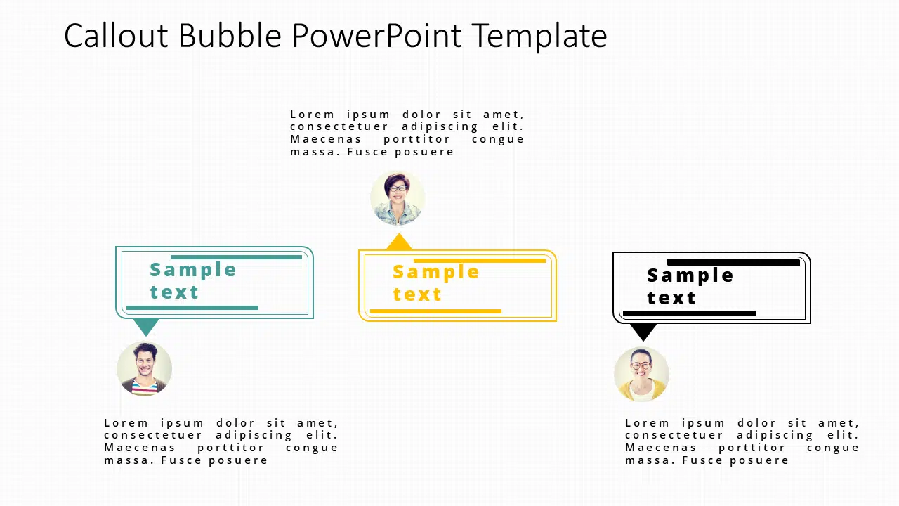 Callout Bubble 2 PowerPoint Template & Google Slides Theme