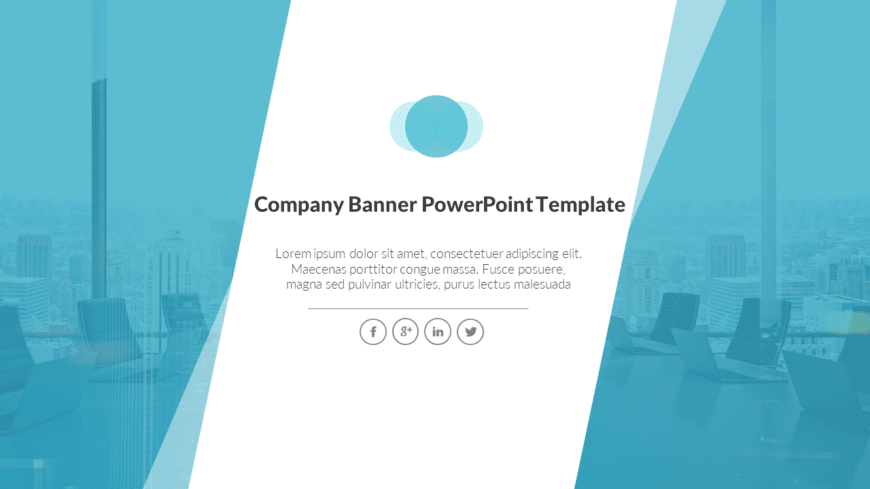 Company Banner 4 PowerPoint Template