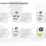 Team Profile 6 Members PowerPoint Template & Google Slides Theme