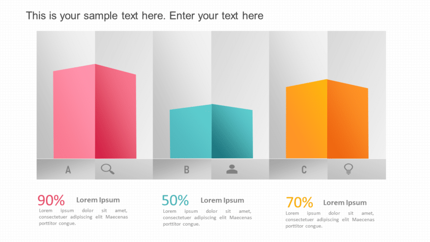 3D Bar Graph PowerPoint Template