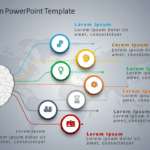 4 Steps Brain PowerPoint Template & Google Slides Theme