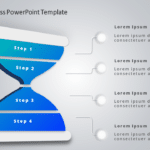4 Steps Hourglass PowerPoint Template & Google Slides Theme