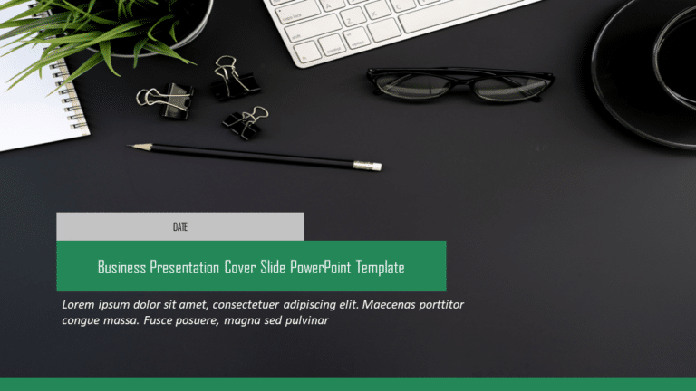 Business Presentation Cover Slide PowerPoint Template & Google Slides Theme