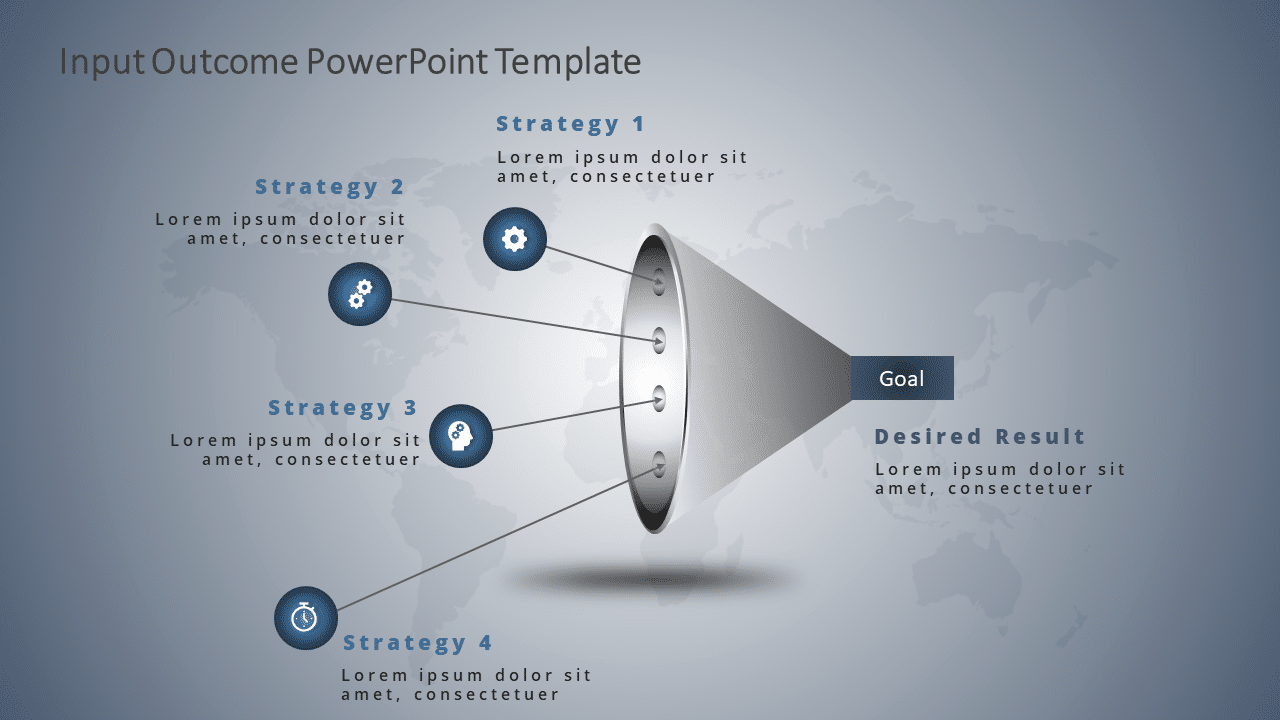 Input Outcome PowerPoint Template & Google Slides Theme