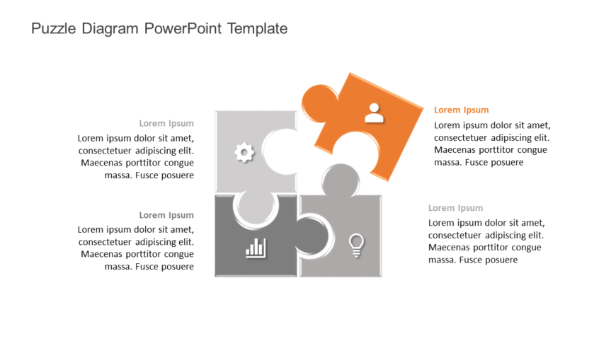 Puzzle Diagram 22 PowerPoint Template