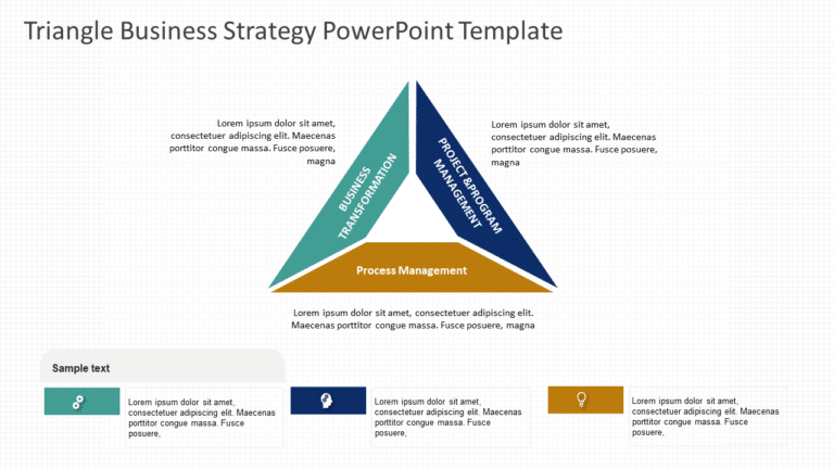 Triangle Business Strategy PowerPoint Template & Google Slides Theme