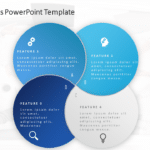 4 Steps Features PowerPoint Template & Google Slides Theme