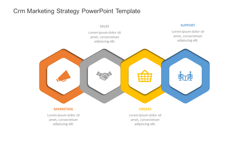 CRM Marketing Strategy PowerPoint Template
