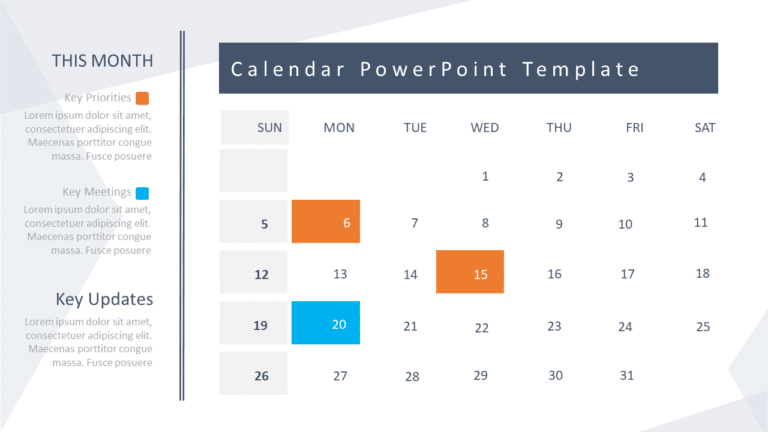 Calendar 2020 PPT Template & Google Slides Theme