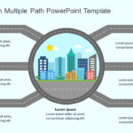 Construction Multiple Path PowerPoint Template & Google Slides Theme