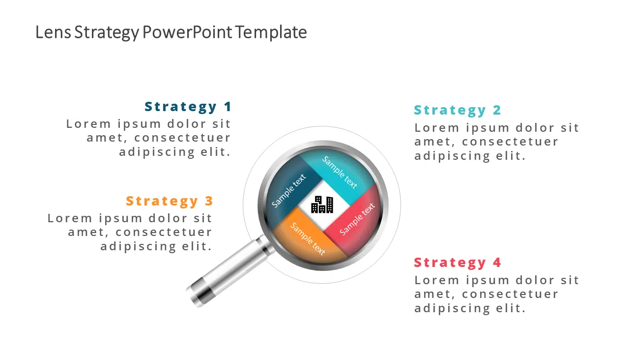 Lens Strategy PowerPoint Template & Google Slides Theme