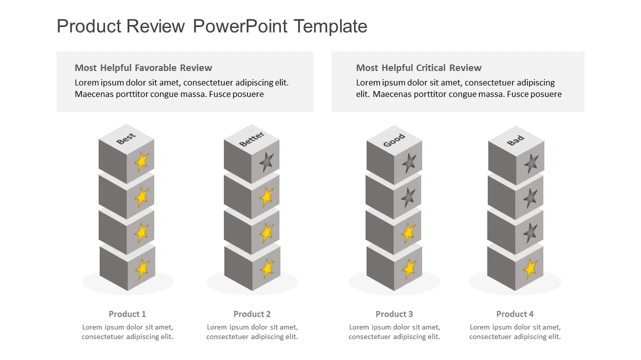 Product Review 4 PowerPoint Template & Google Slides Theme