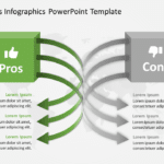 Pros and Cons Infographics PowerPoint Template & Google Slides Theme