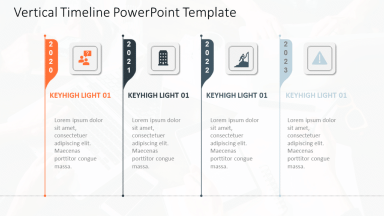 Vertical Timeline PowerPoint Template & Google Slides Theme