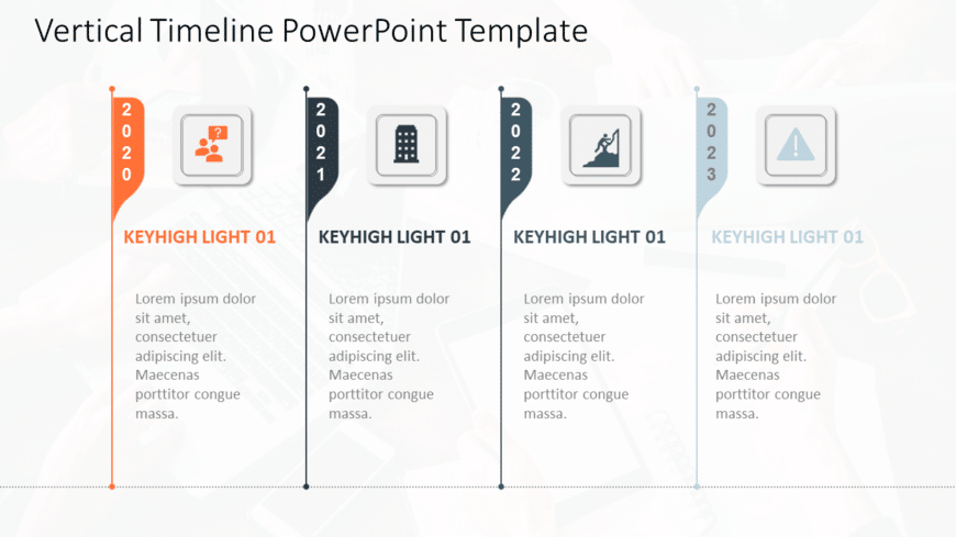 Vertical Timeline PowerPoint Template