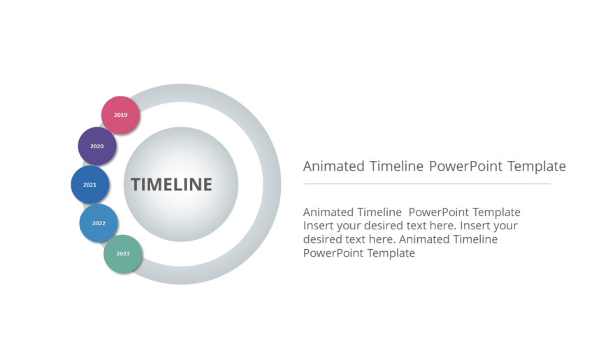 Animated Timeline 1 PowerPoint Template