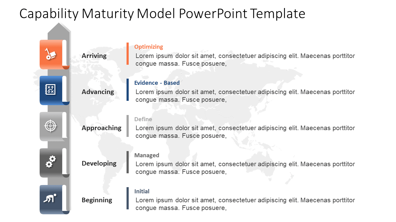 Capability Maturity Model 4 PowerPoint Template & Google Slides Theme
