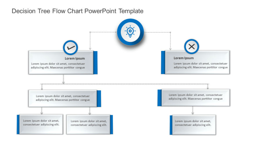 Decision Tree Flow Chart PowerPoint Template