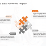 Strategy Puzzle 4 Steps PowerPoint Template & Google Slides Theme