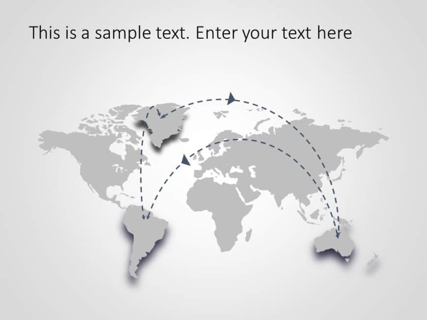 Animated Globe Summary 2 PowerPoint Template