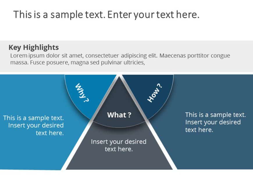 Animated Why What How 3 Steps PowerPoint Template