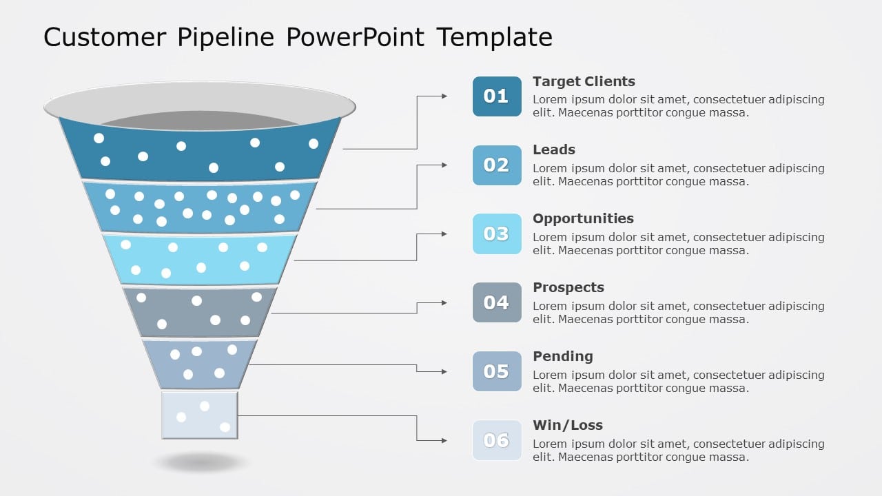 Customer Pipeline 02 PowerPoint Template & Google Slides Theme