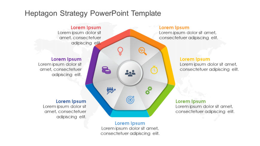 Heptagon Strategy PowerPoint Template