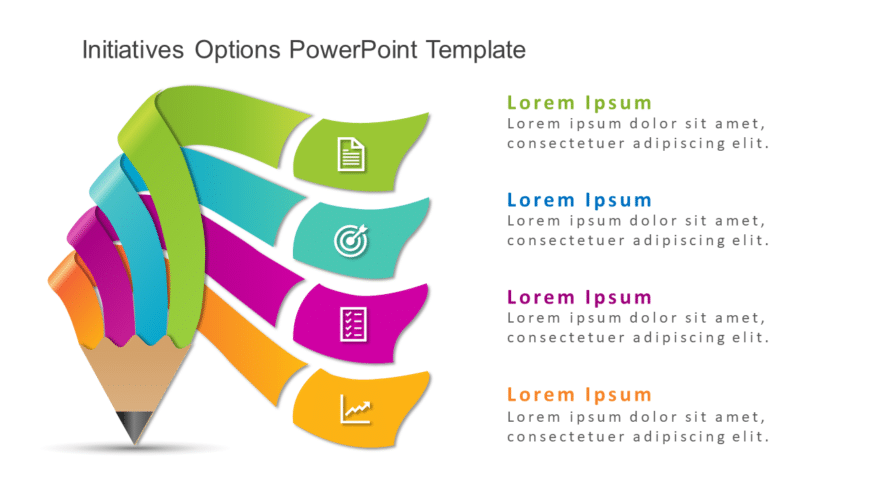 Initiatives Options PowerPoint Template