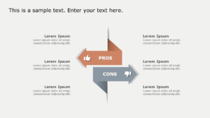 Pros and Cons Arrows PowerPoint Template