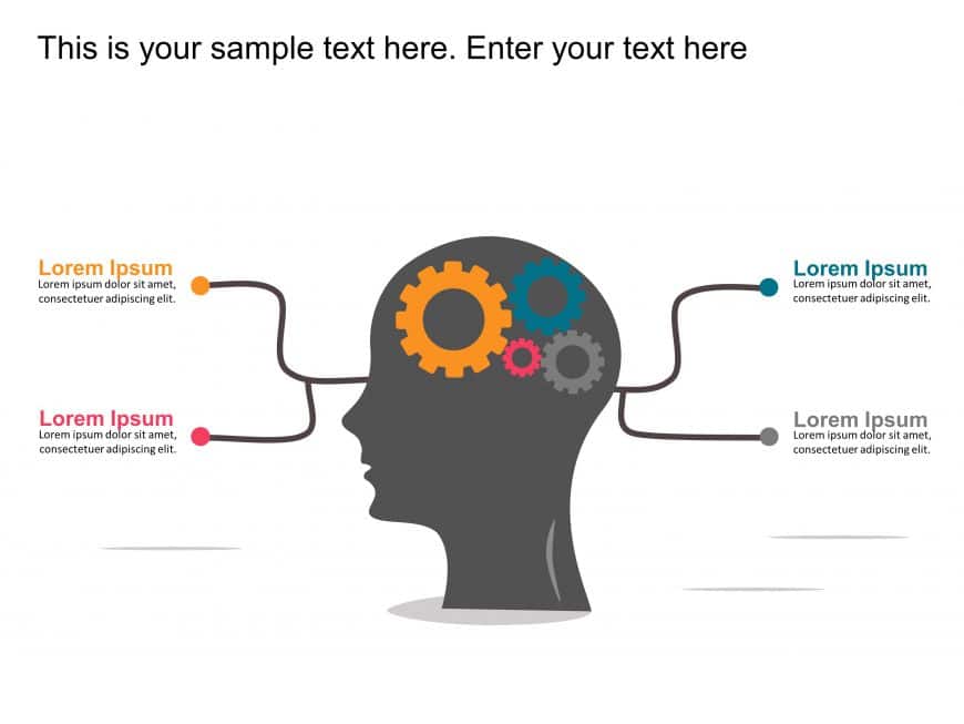 Brain Strategy Gear Animated PowerPoint Template