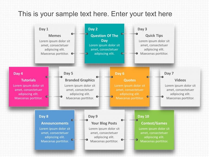 Social Media Calendar Marketing PowerPoint Template