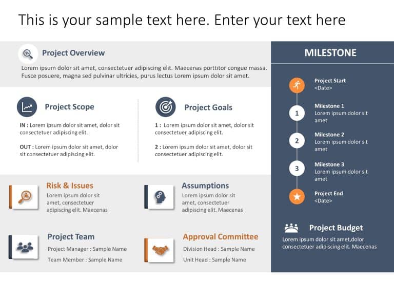 Project Charter Template Powerpoint