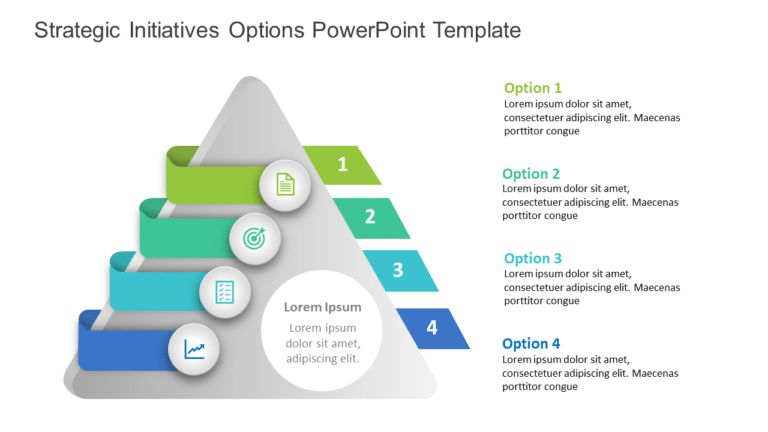 Strategic Initiatives Options PowerPoint Template & Google Slides Theme