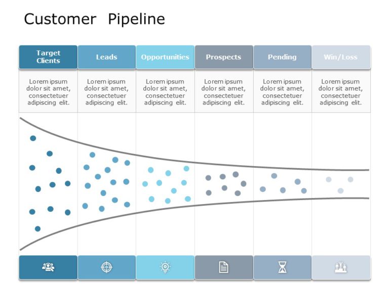 Customer Pipeline 03 PowerPoint Template & Google Slides Theme