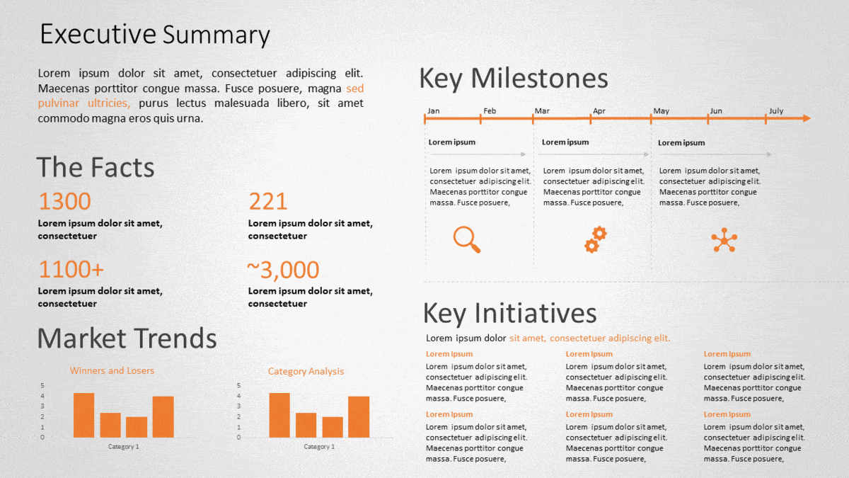 high level presentation example