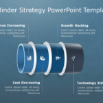 3 Tier Cylinder Strategy PowerPoint Template & Google Slides Theme
