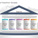 3D Strategy Pillar PowerPoint Template & Google Slides Theme