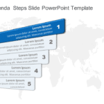 Agenda 5 Steps Slide PowerPoint Template & Google Slides Theme