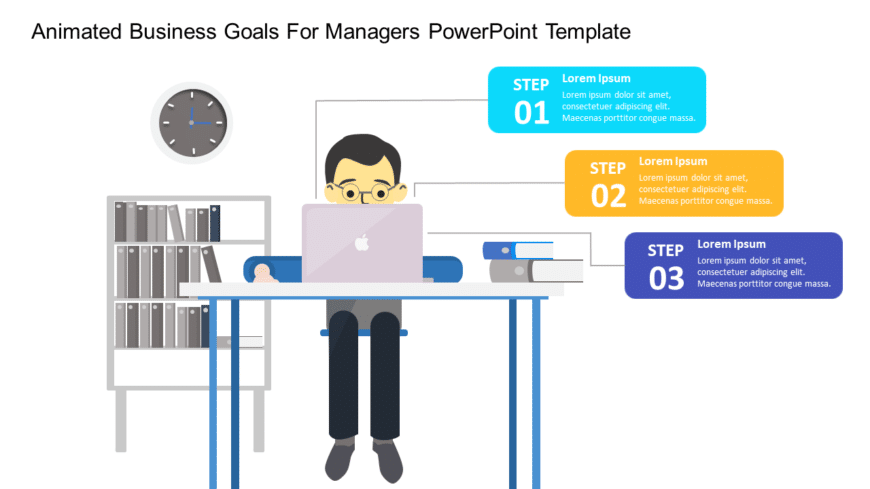 Animated Business Goals for Managers PowerPoint Template