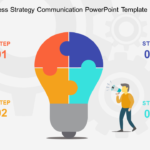 Animated Business Strategy Communication PowerPoint Template & Google Slides Theme