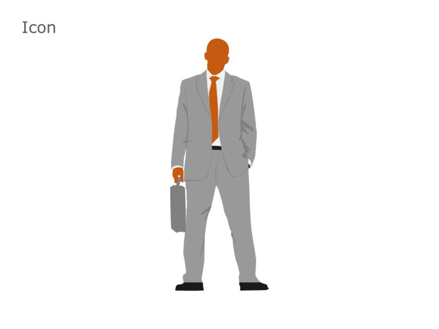 CFO Silhouette PowerPoint Template