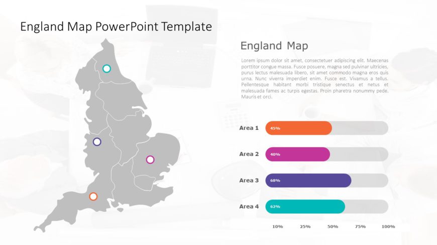 England Map PowerPoint Template 01