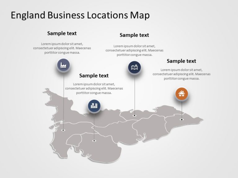 England Map PowerPoint Template 02