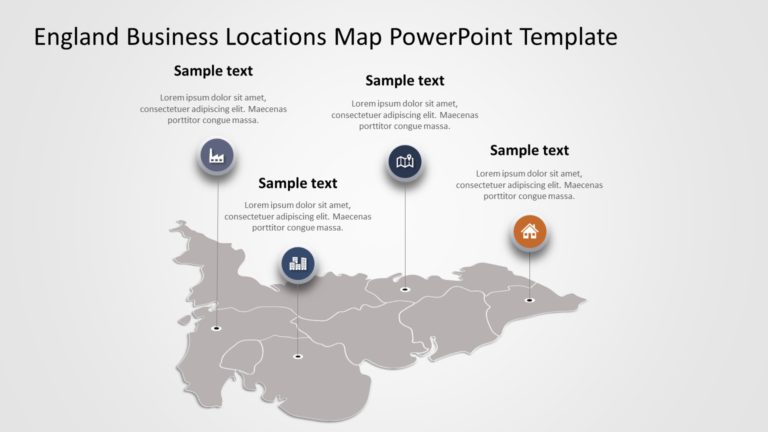 England Map PowerPoint Template 02 & Google Slides Theme